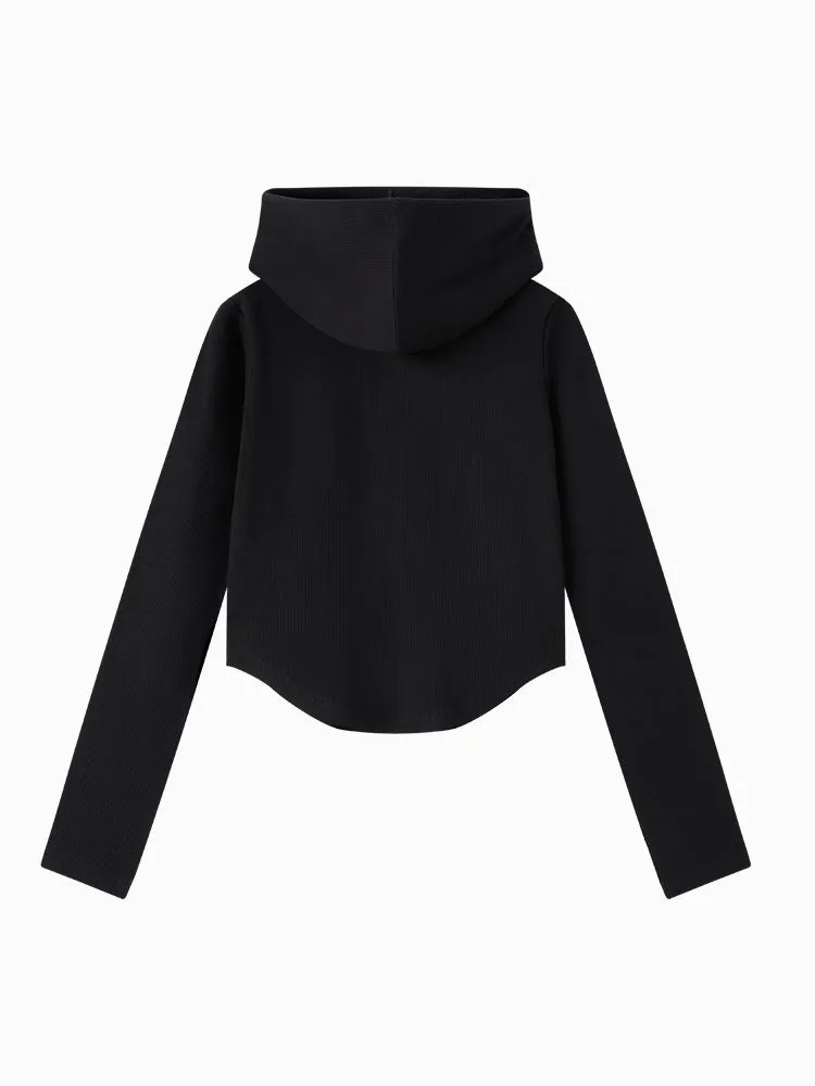 Semir Women CASUAL Style Hooded Long Sleeve T-Shirt