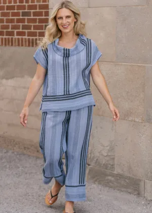SHANNON PASSERO - COTTON GAUZE VILLA CROP PANT - 5505