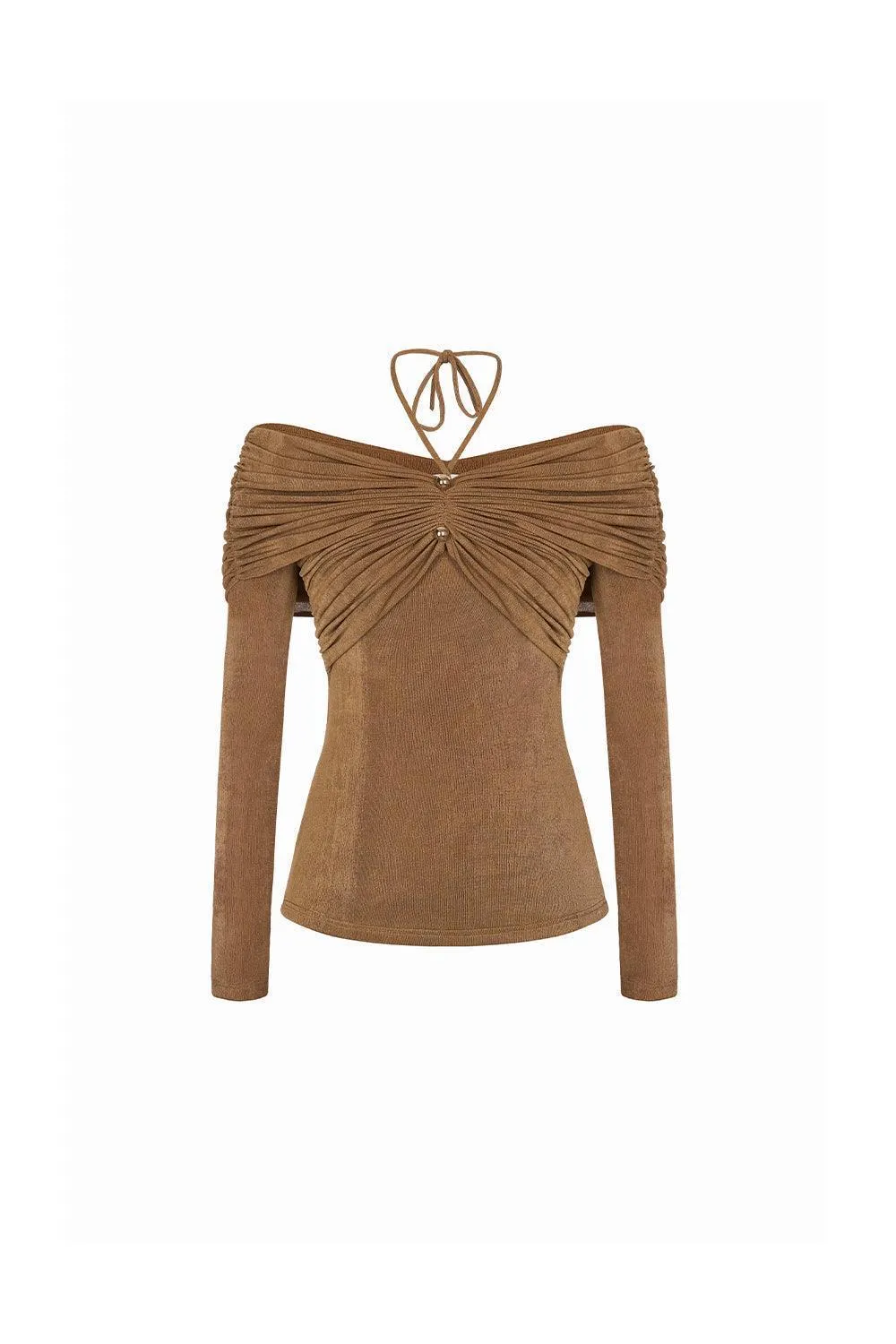 Son Bodycon Long Sleeved Knitted Fabric Top