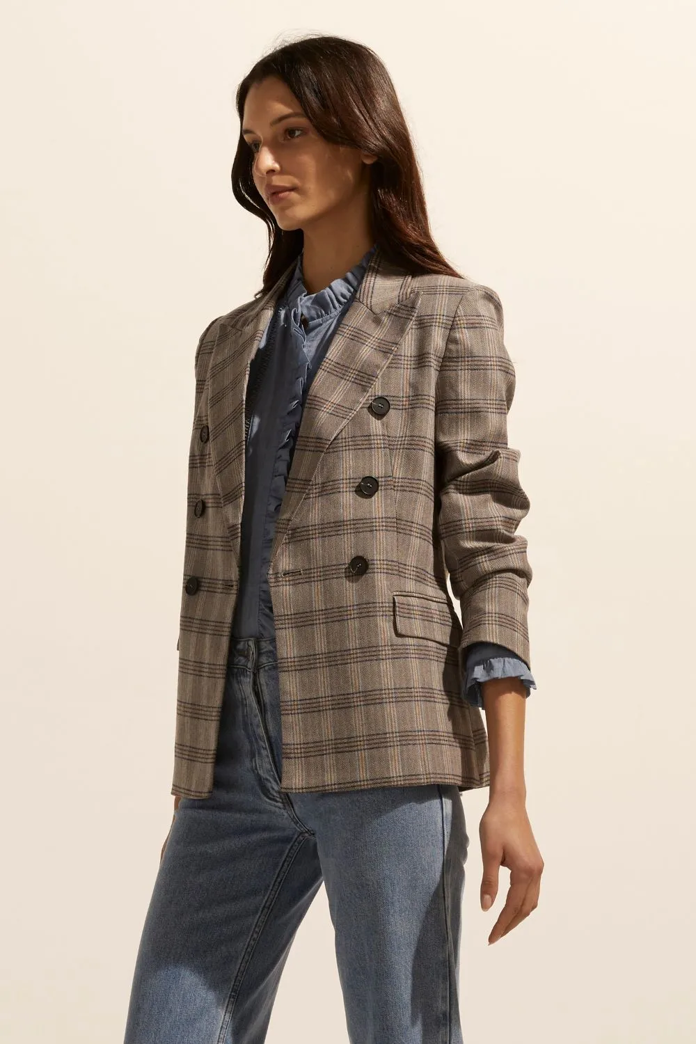 spurt jacket - Mousse check