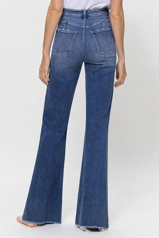 Super High Waisted Flare Jeans