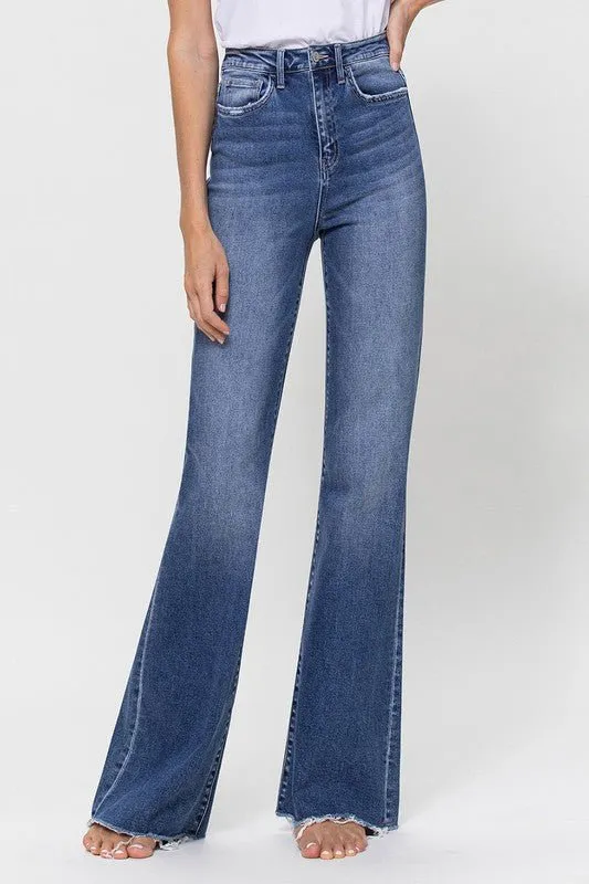 Super High Waisted Flare Jeans