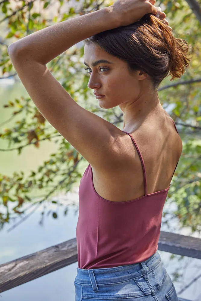 Take Care Cami (Maroon)