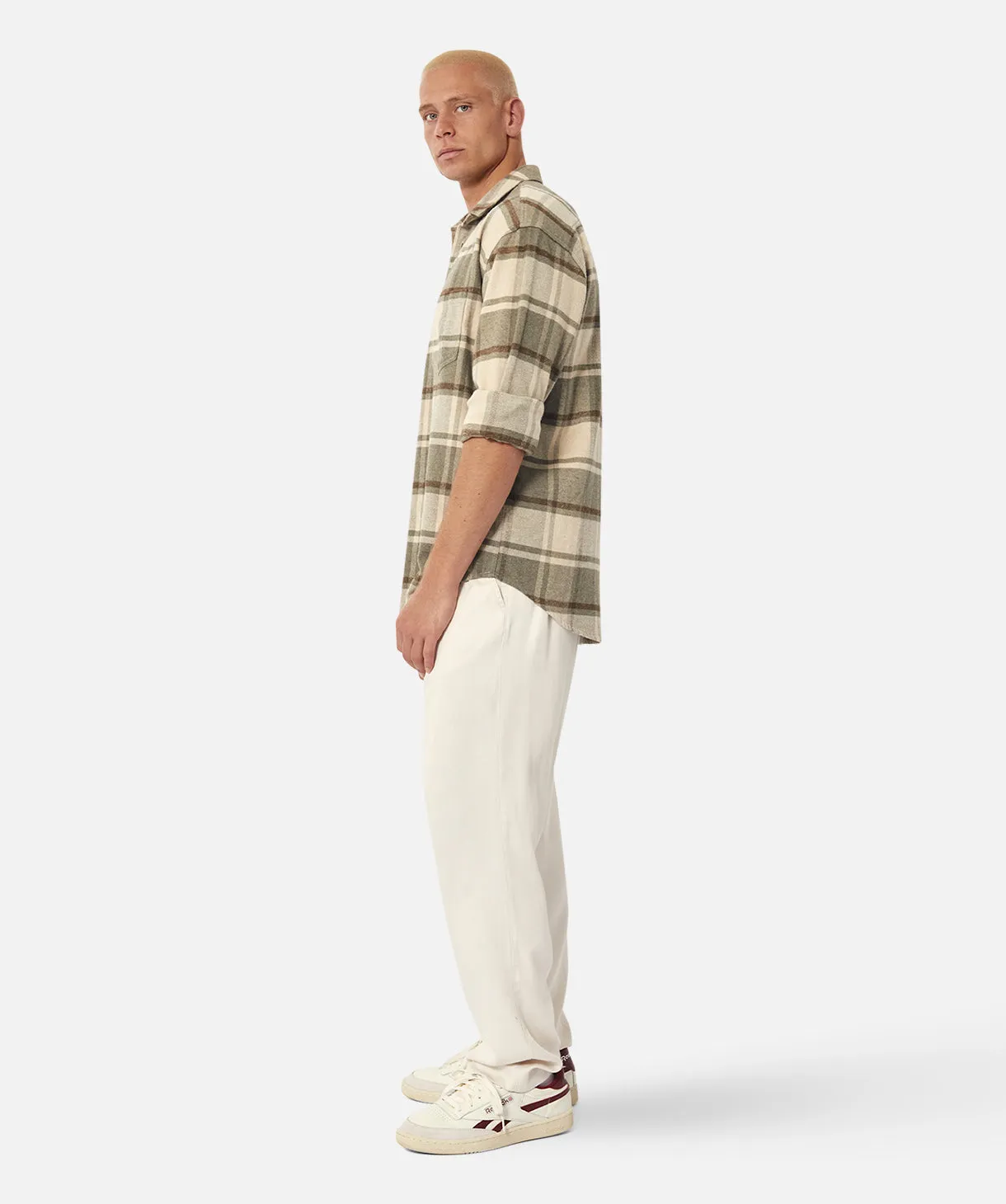 The Dakota Ls Shirt - Stone/Sage