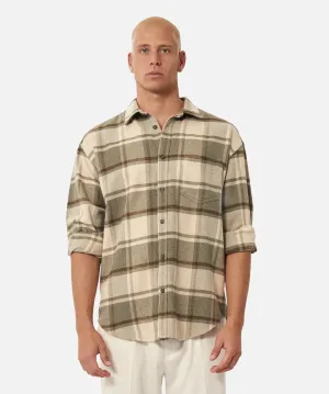 The Dakota Ls Shirt - Stone/Sage