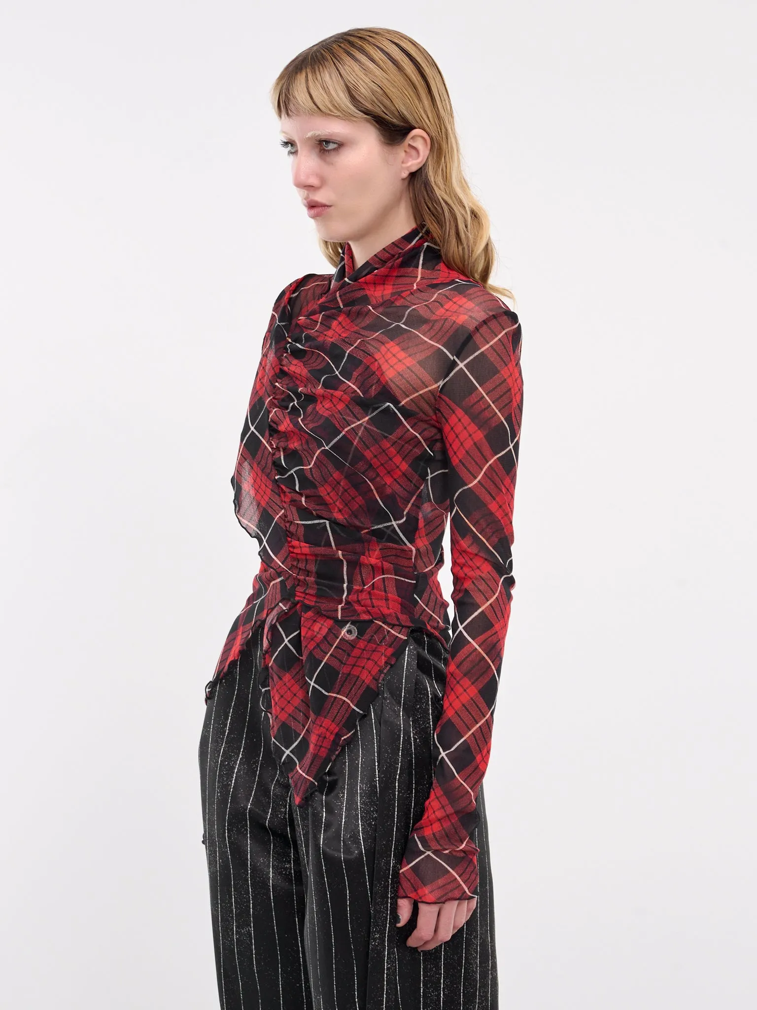 The Tartan Top (F-TO203-T568-300001-RED-BLK-WH)
