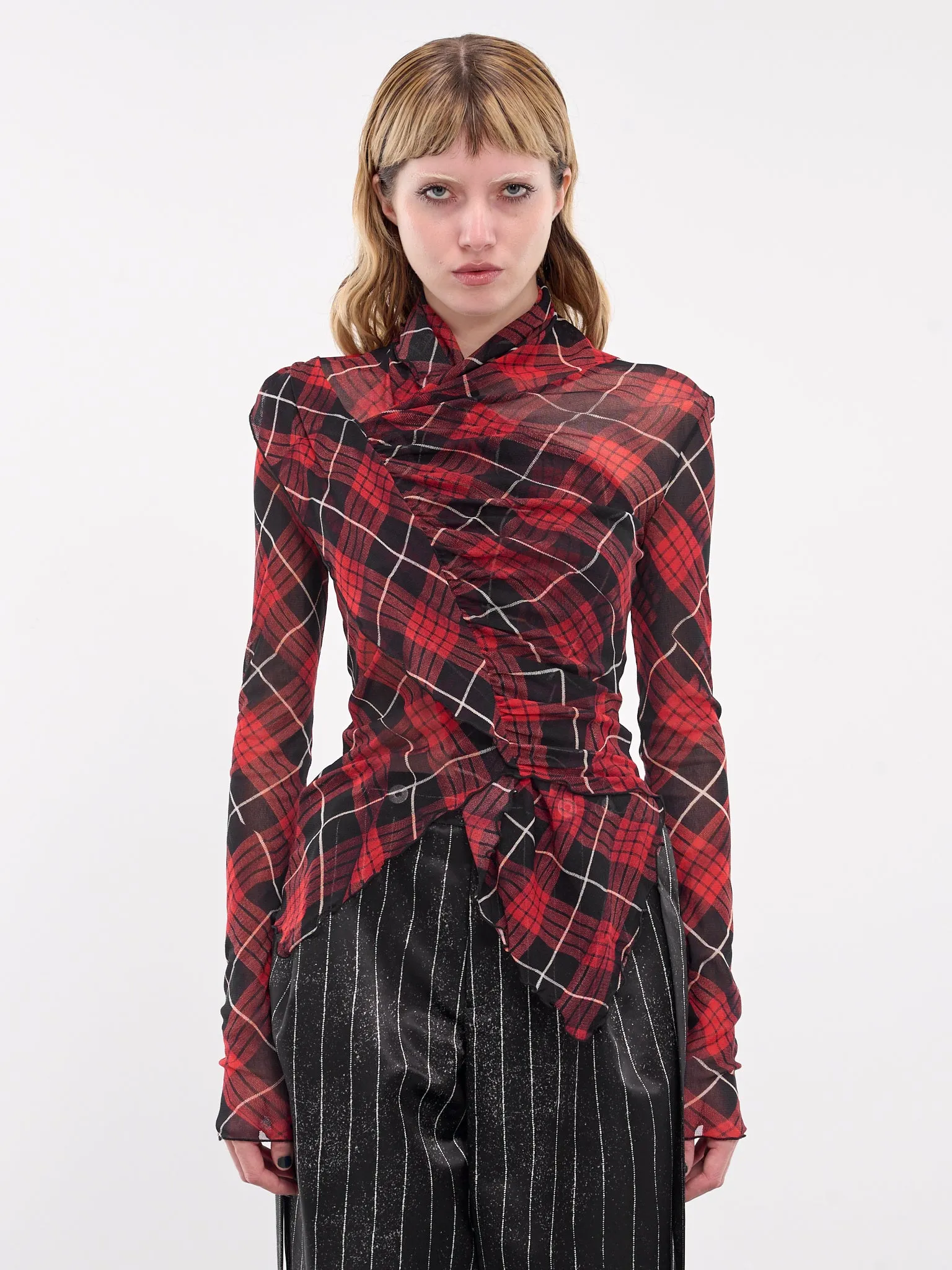 The Tartan Top (F-TO203-T568-300001-RED-BLK-WH)