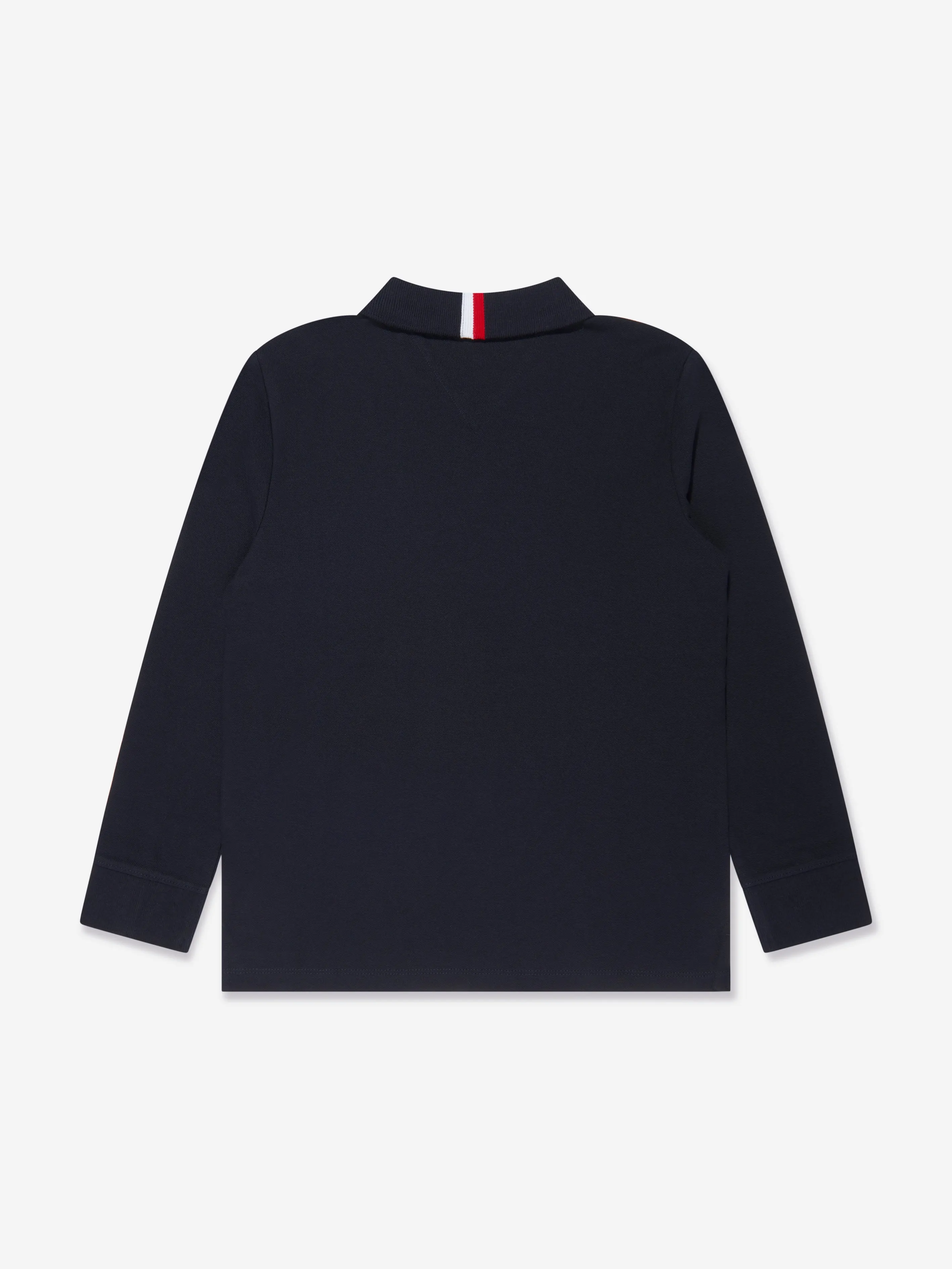 Tommy Hilfiger Boys Corporate Colourblock Polo Shirt in Navy