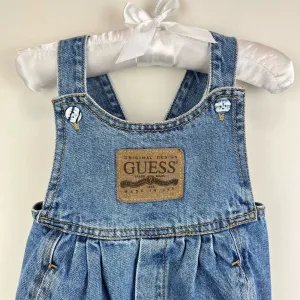 Vintage Guess Leather Patch Overalls 24 Months USA