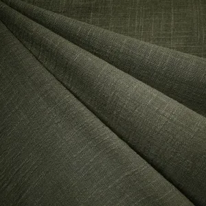 Washed Slubby Cotton Gauze Solid Olive