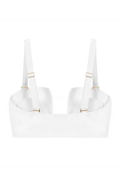 White Allure Underwire Padded Bikini Top