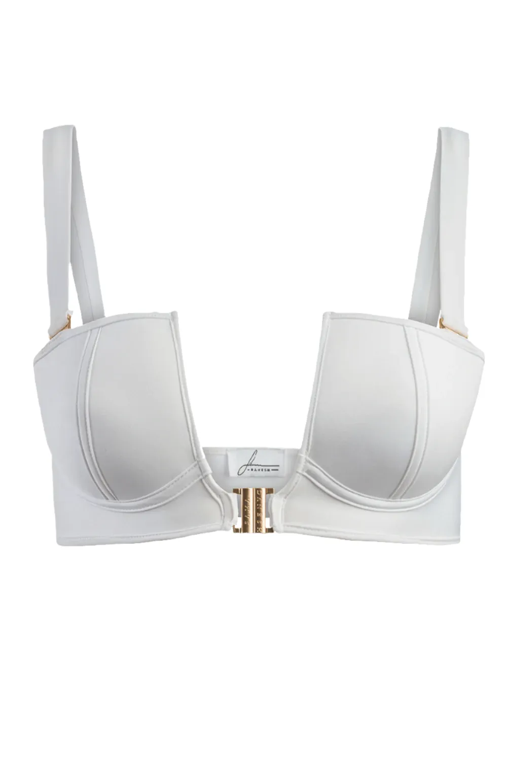 White Allure Underwire Padded Bikini Top
