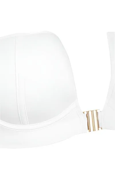 White Allure Underwire Padded Bikini Top