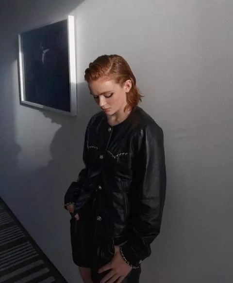 Women Classical Leather Jacket by TJS