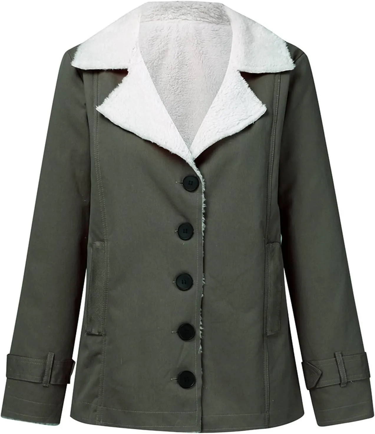 Womens Plus Size Sherpa Fleece Jackets Fashion 2023 Oversized Lapel Fuzzy Coat Warm Winter Faux Fur Outerwear
