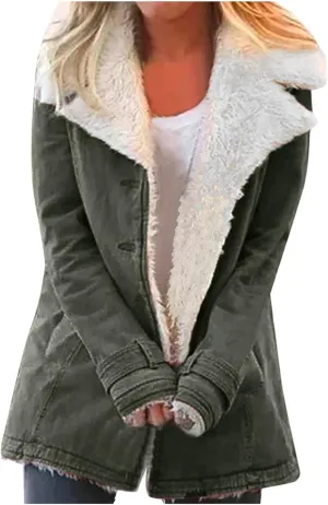 Womens Plus Size Sherpa Fleece Jackets Fashion 2023 Oversized Lapel Fuzzy Coat Warm Winter Faux Fur Outerwear