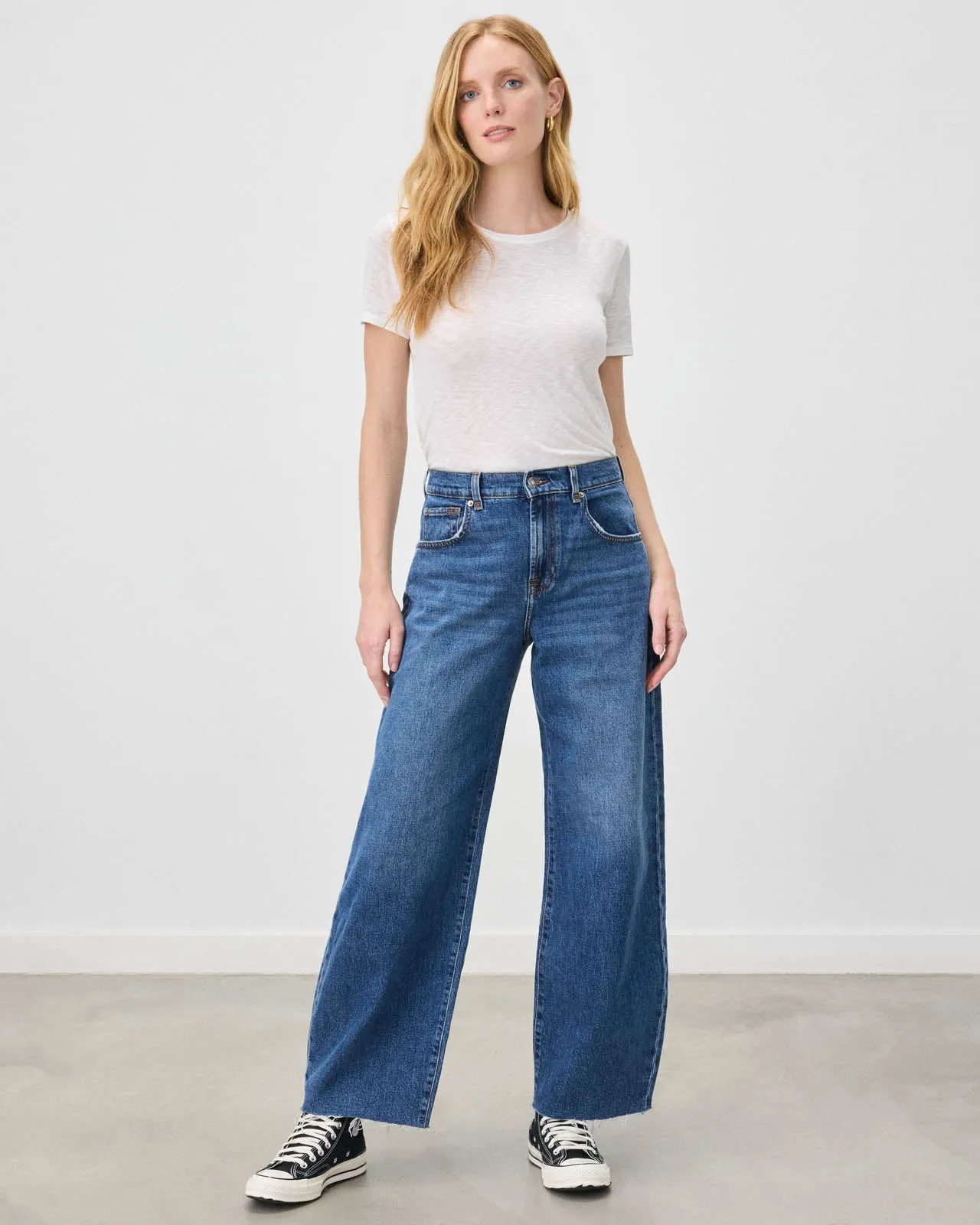 Zoe Slub Crew Neck Tee