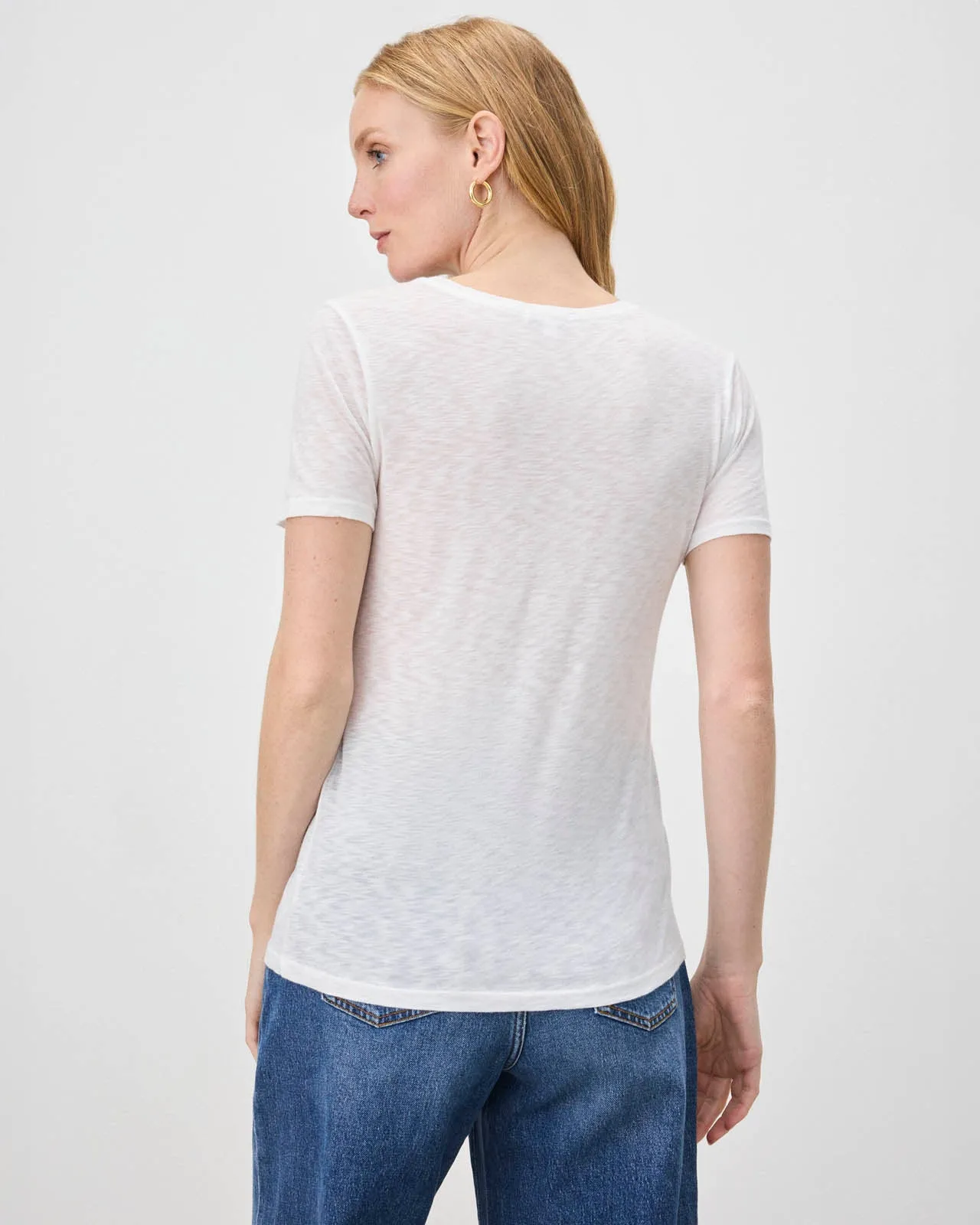 Zoe Slub Crew Neck Tee