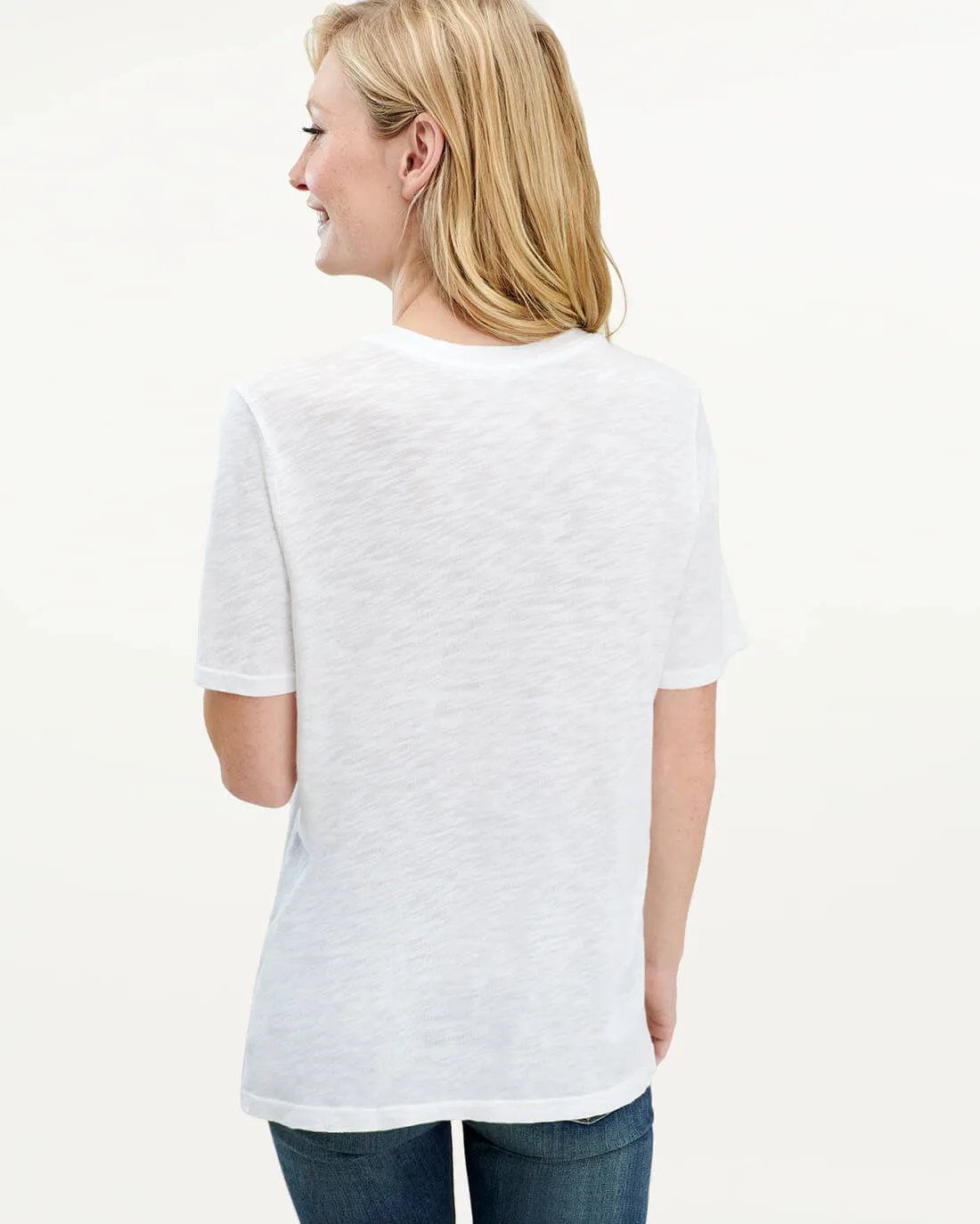 Zoe Slub Crew Neck Tee