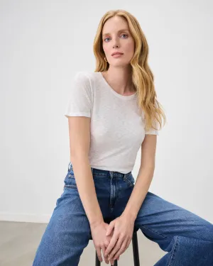 Zoe Slub Crew Neck Tee